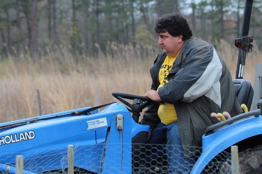 terry on top of his tractor